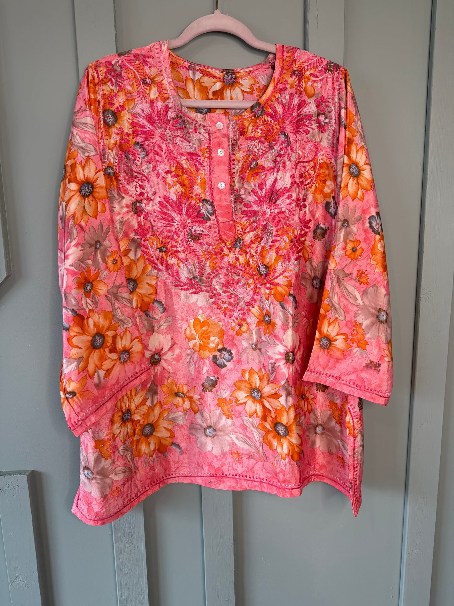 PURE CHIFFON CHINON SHORT KURTI