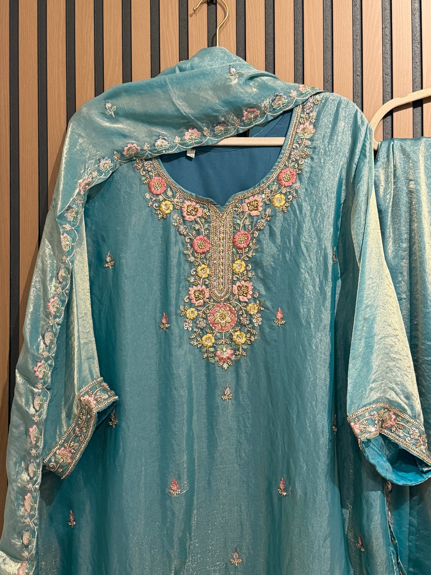 ZARI GLASS TISSUE SHARARA