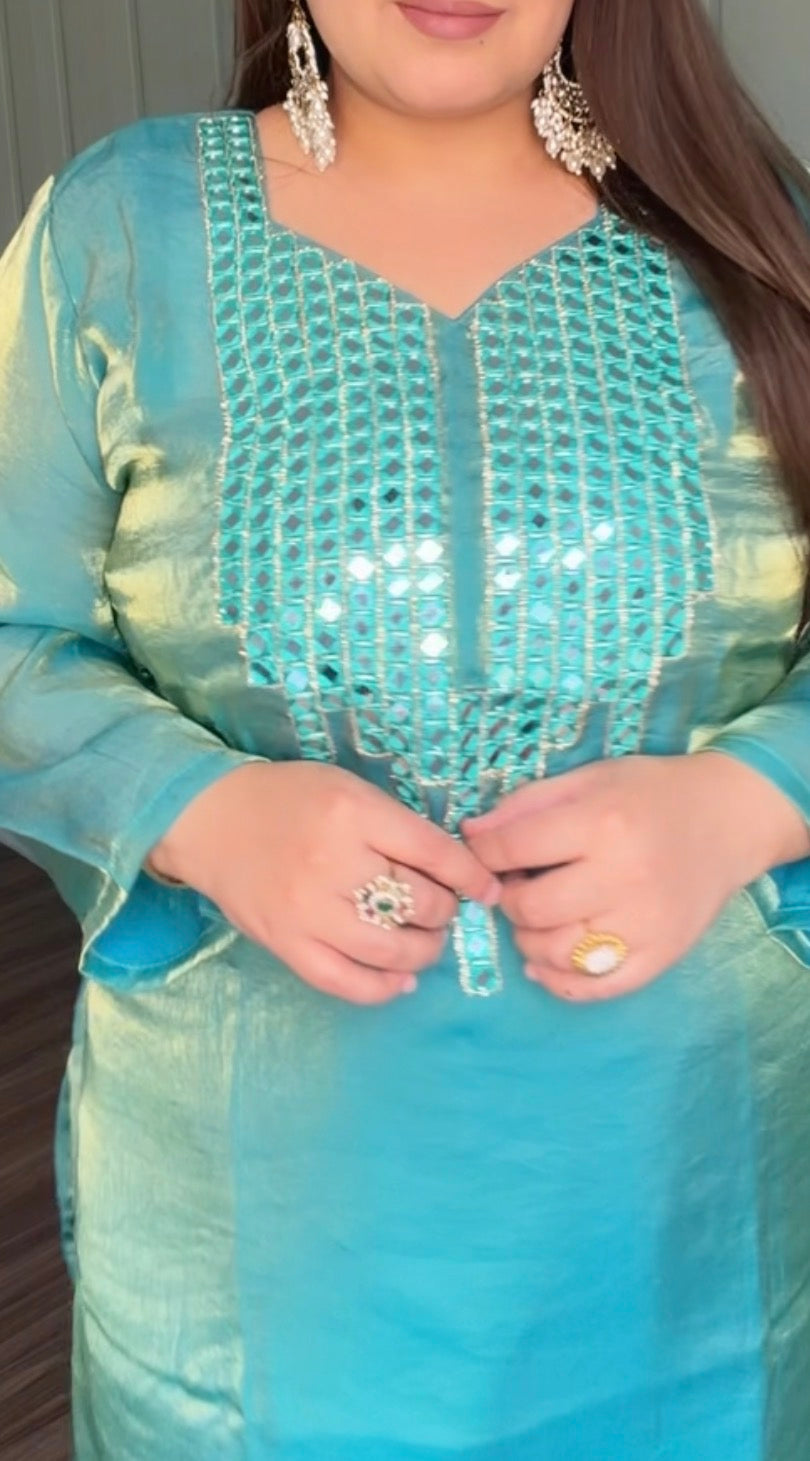 MIRROR GLASS TISSUE CO ORD