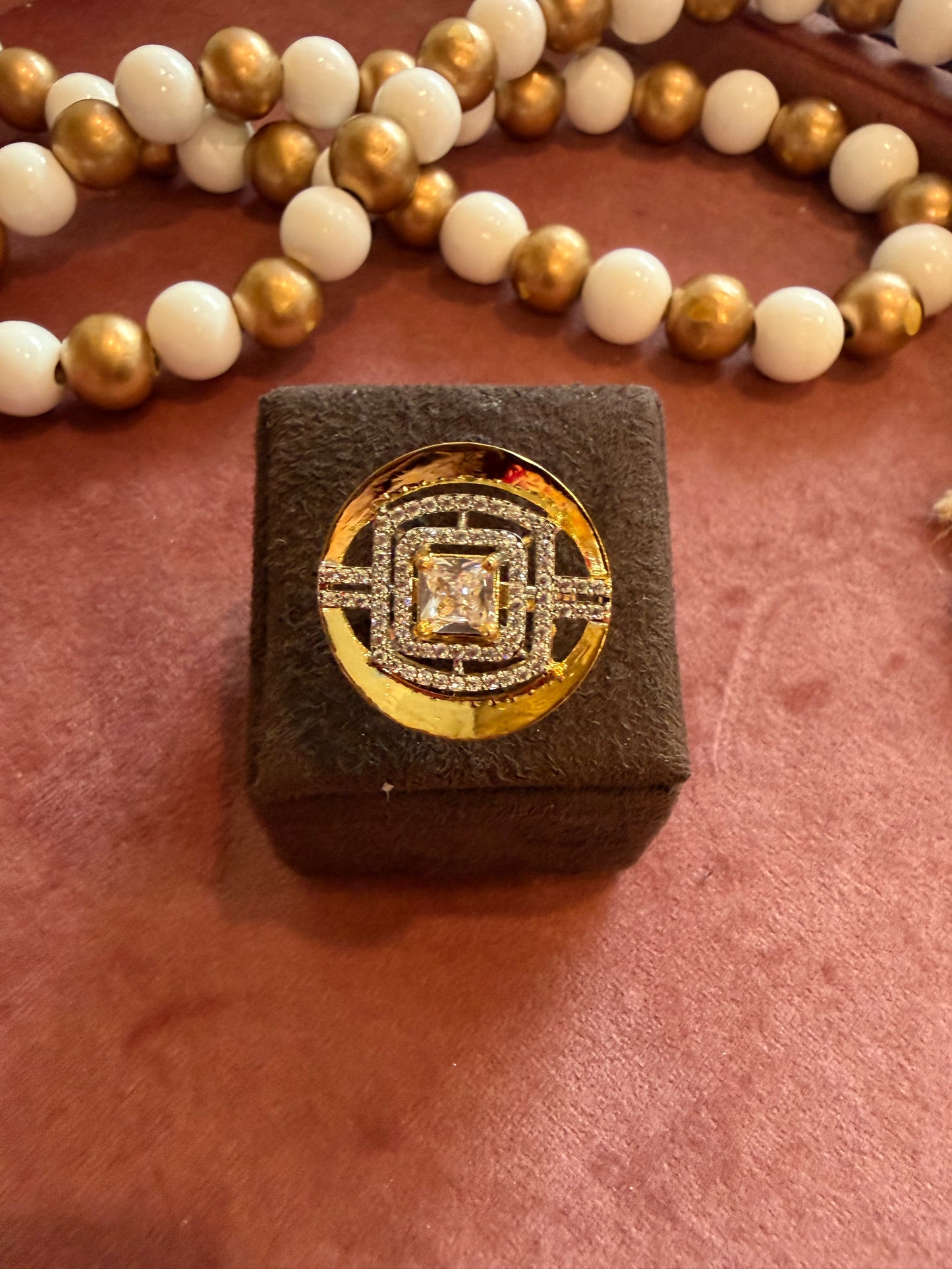 GOLD PLATED RING