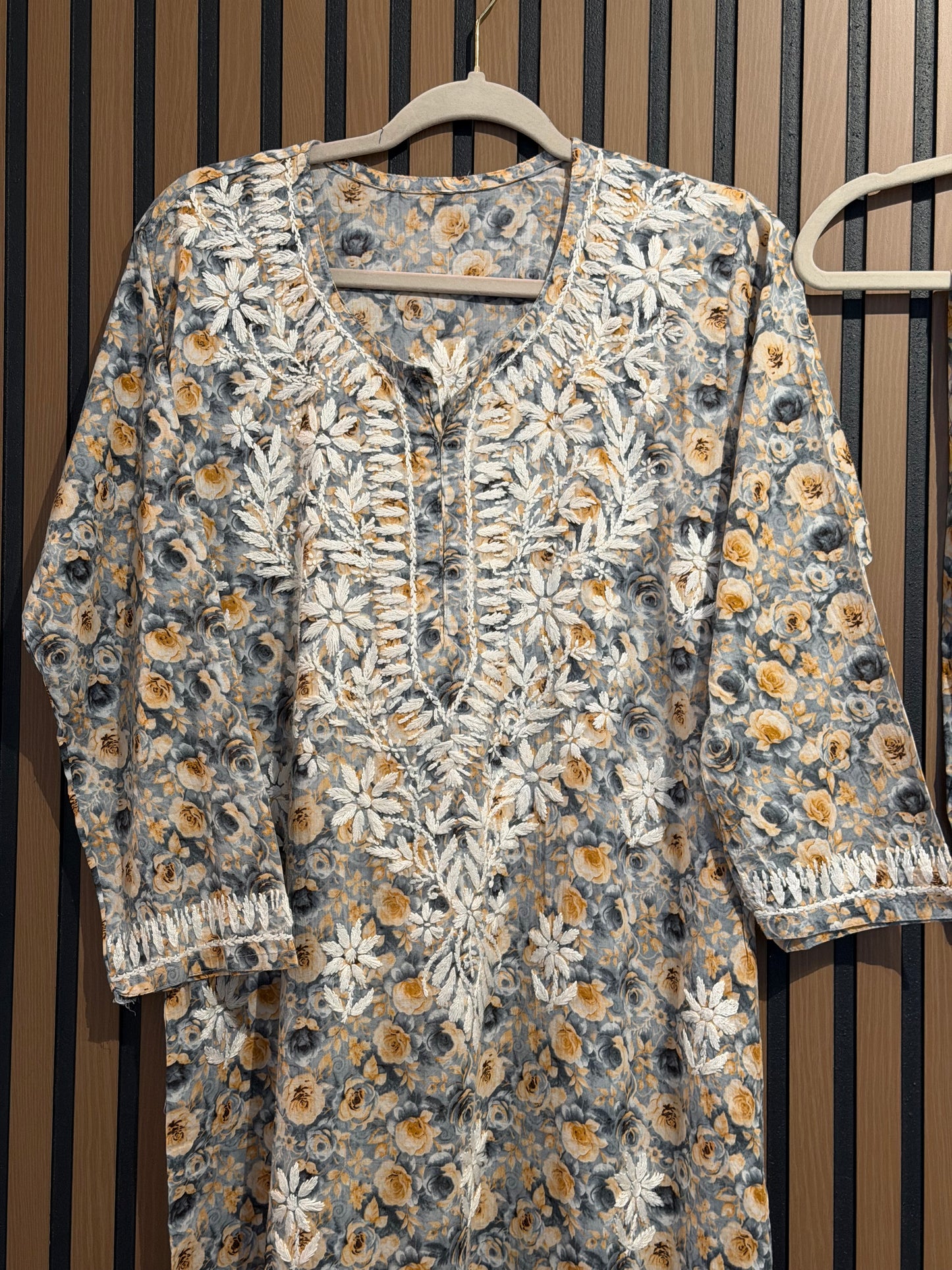 PRINT CHIKANKARI SET