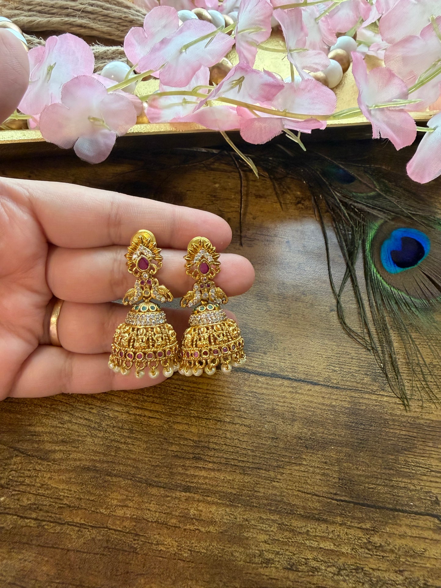 Temple Jhumki
