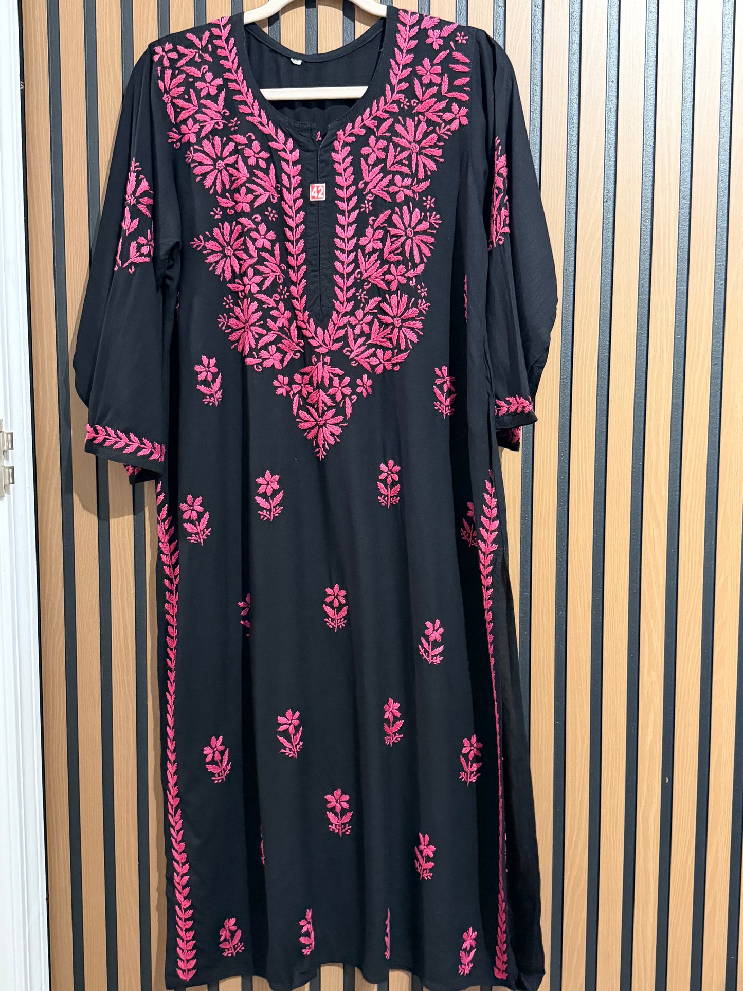RAYON CHIKANKARI KURTI