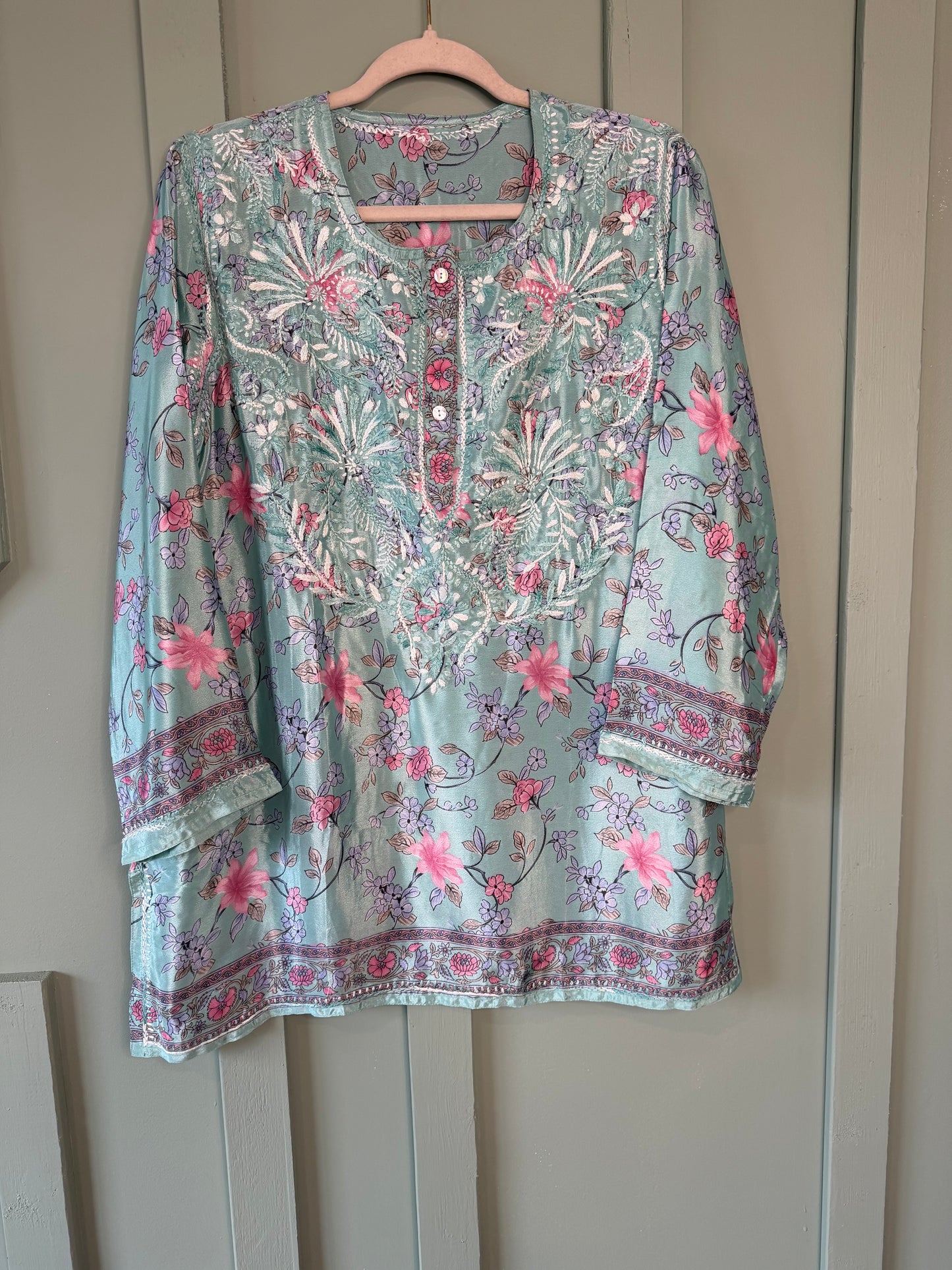 PURE CHIFFON CHINON SHORT KURTI