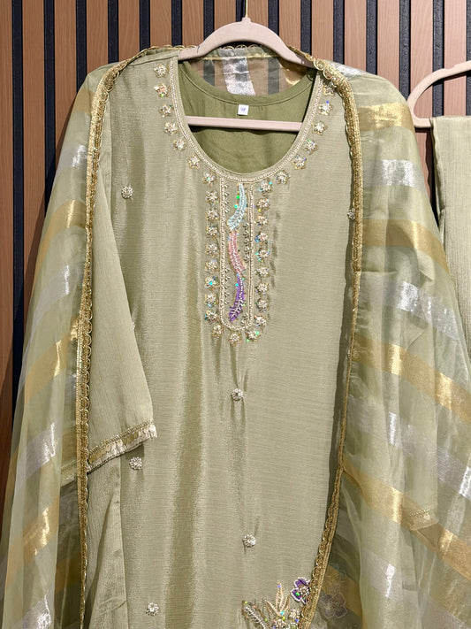 SHIMMER CHINON THREE PIECE