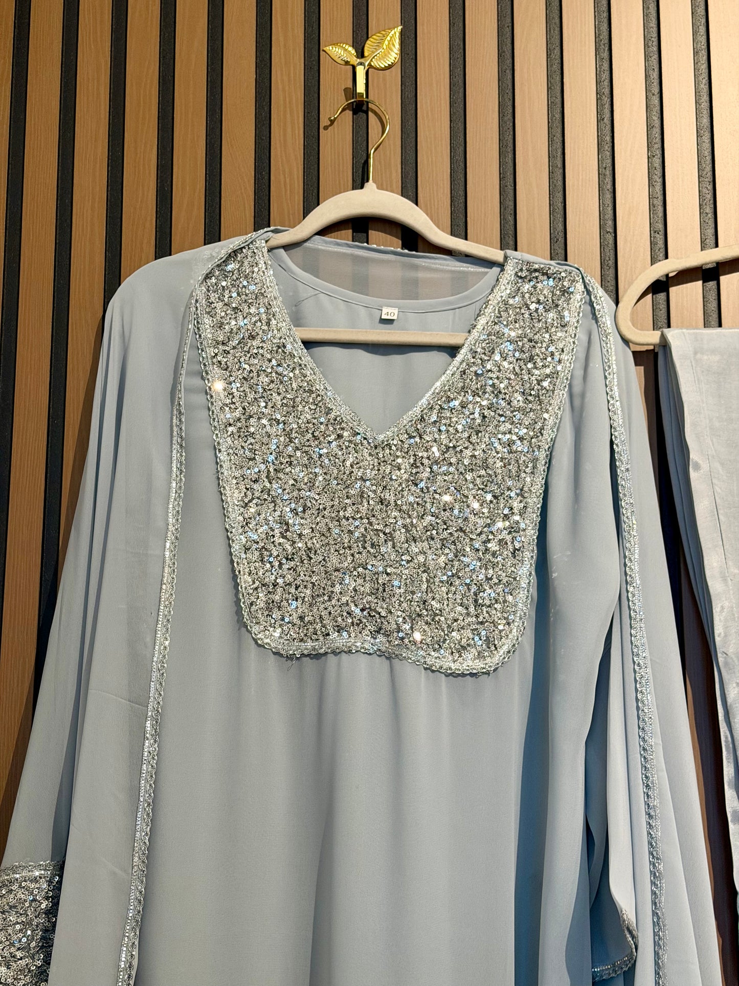 Viscose Georgette Sequence Suit