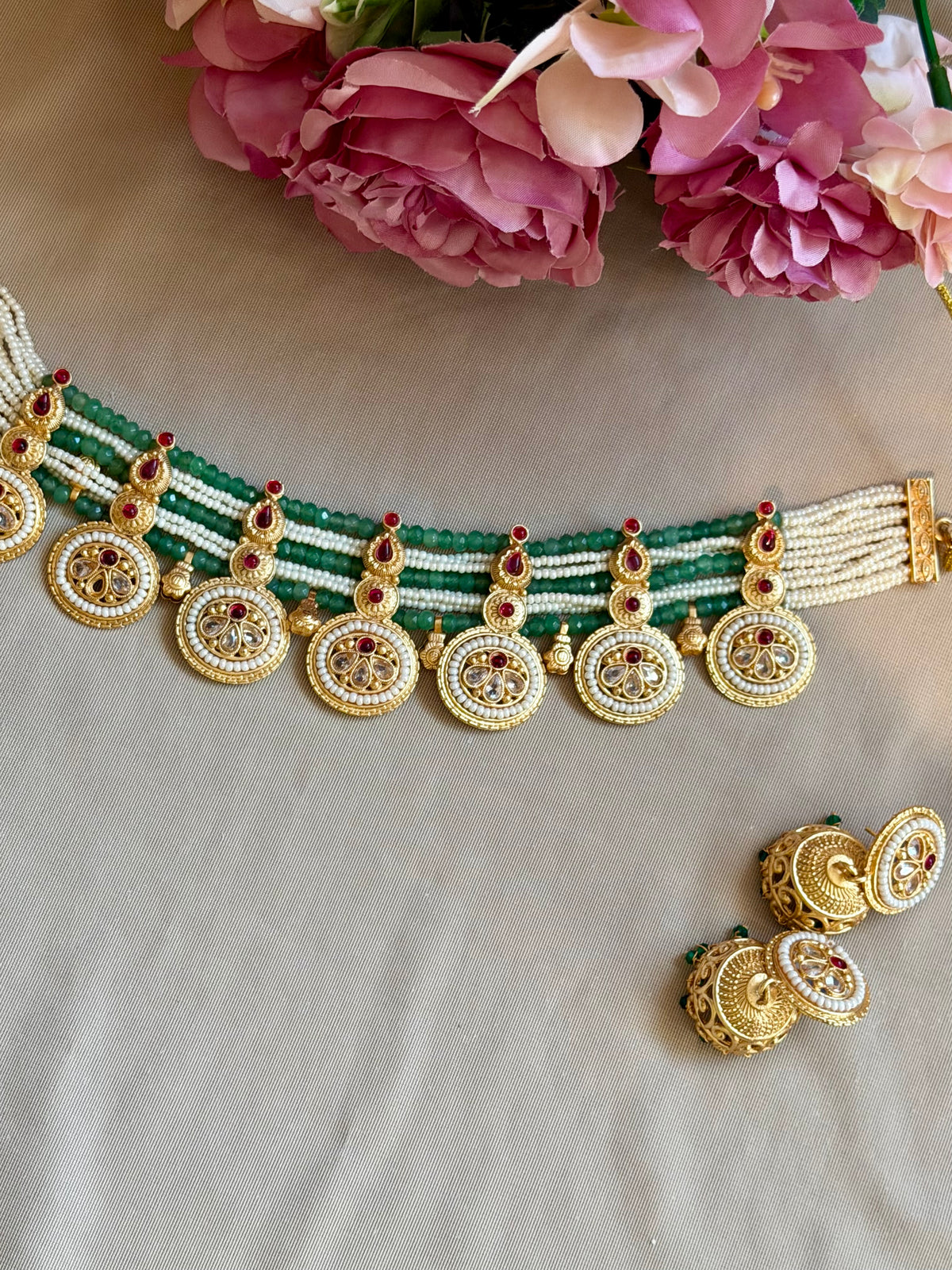 Kundan Set with Jhumki
