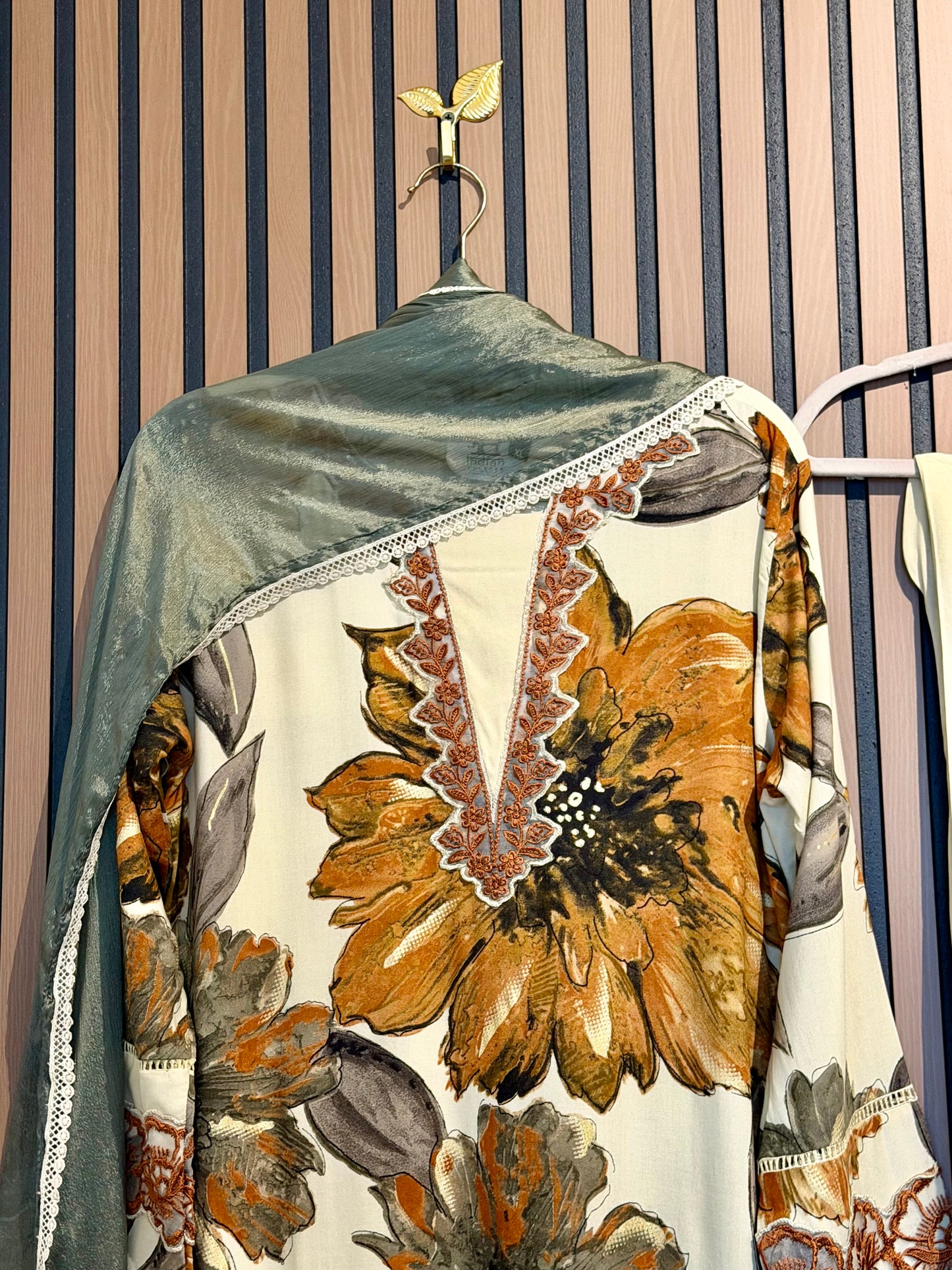 Butter Rayon Print Suit