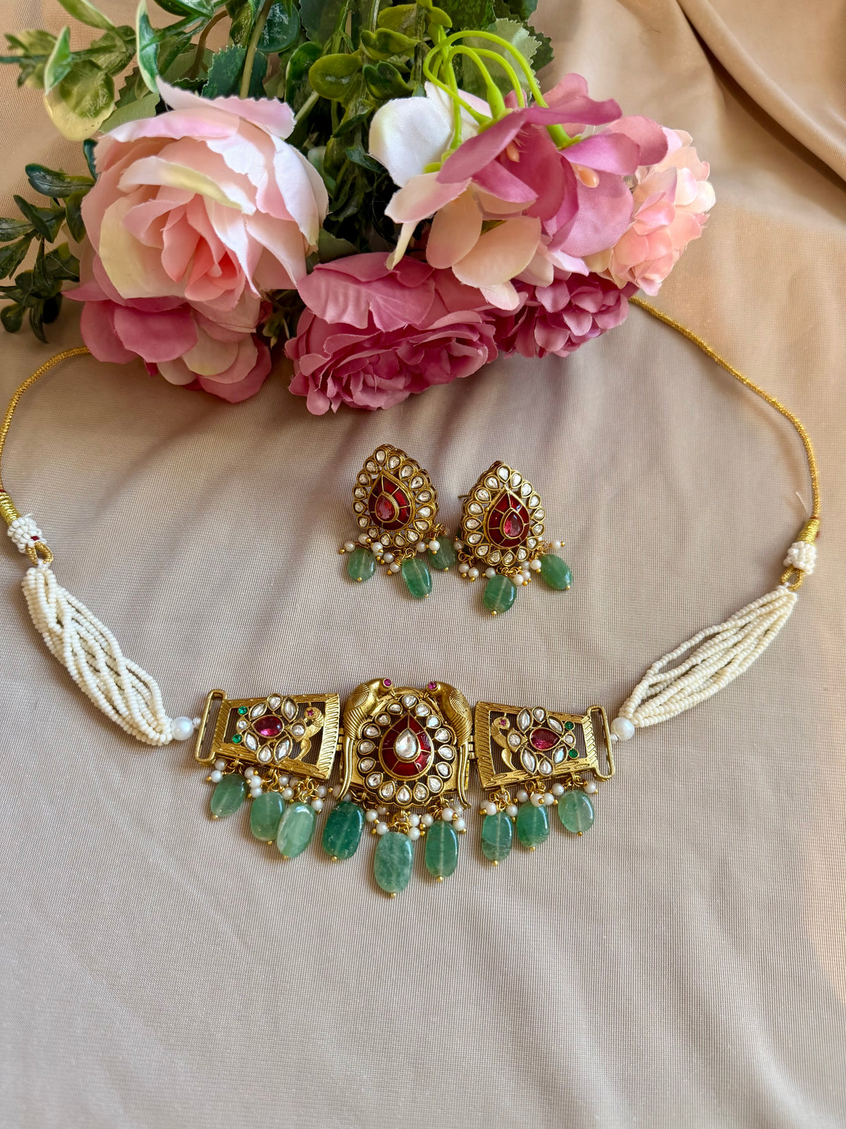 Pachi Kundan Choker Brand Inspired