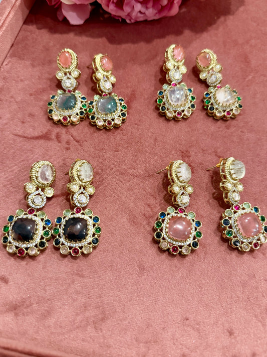 Semi Precious Sabya Inspired Earring