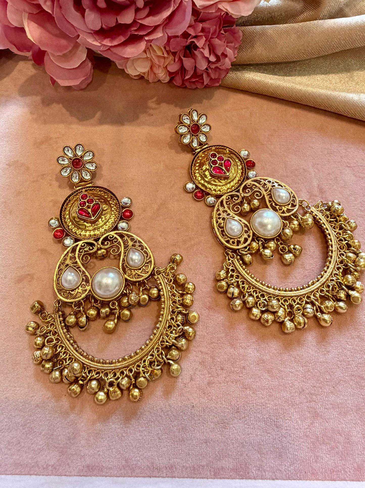 GOLD KASHMIRI CHANDBALI