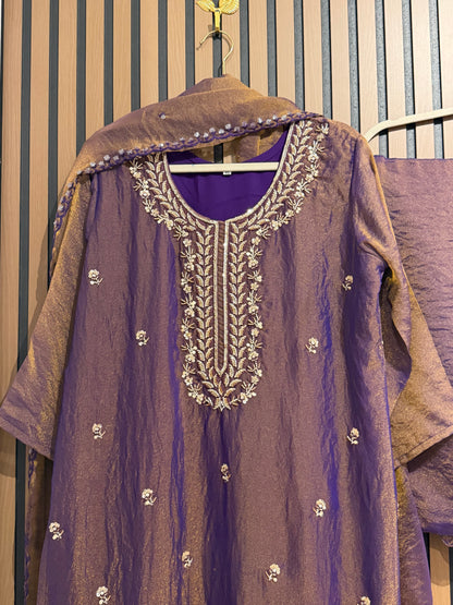 ZARI GLASS TISSUE SHARARA
