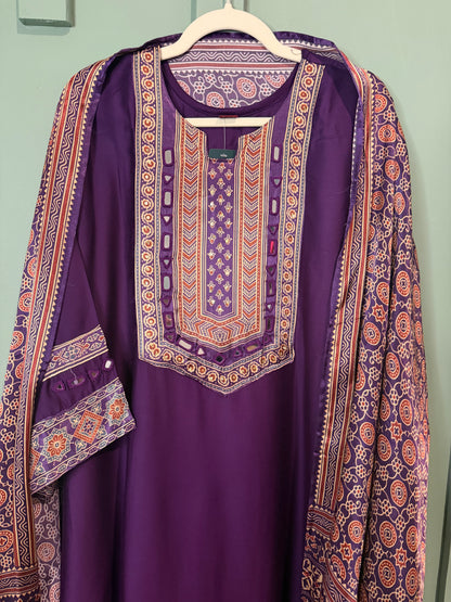 Ajrak Gajji Silk
