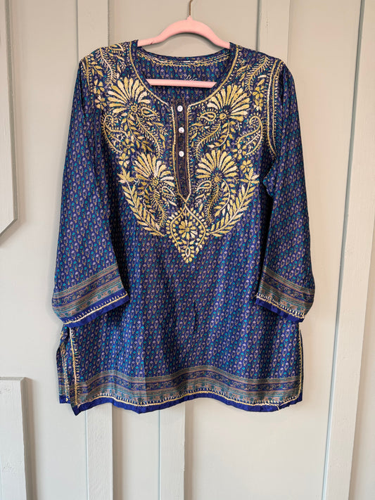 PURE CHIFFON CHINON SHORT KURTI