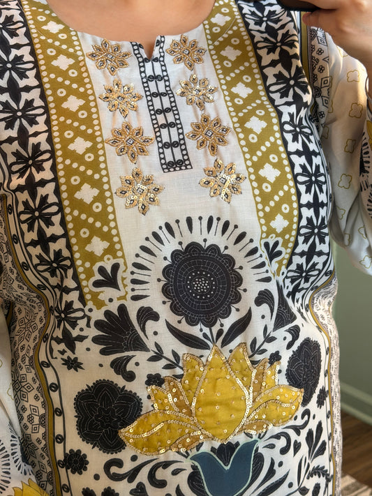 LINEN HANDWORK CO ORD