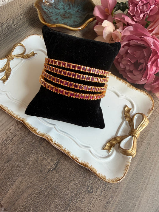 JADAU KUNDAN BANGLE SET OF 4