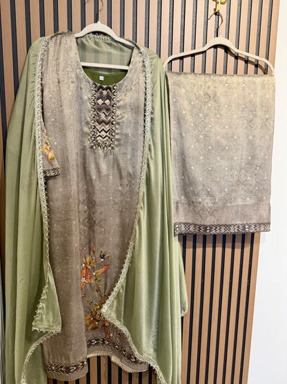 Banarsi Plazo Handwork Suit