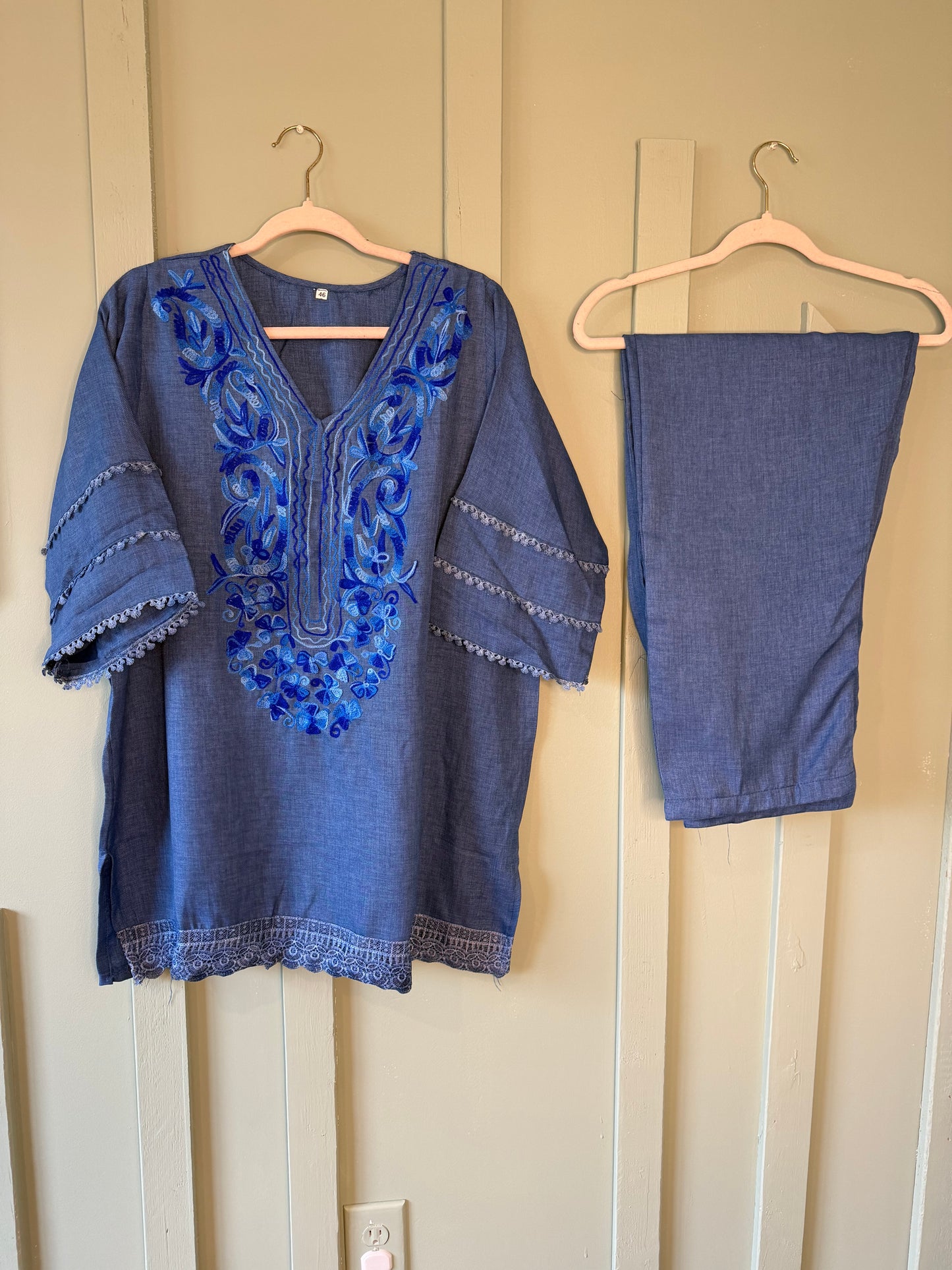 KASHMIRI MUSLIN MIX CO-ORD