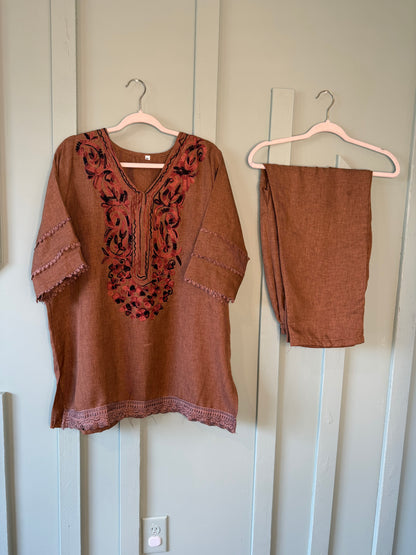 KASHMIRI MUSLIN MIX CO-ORD
