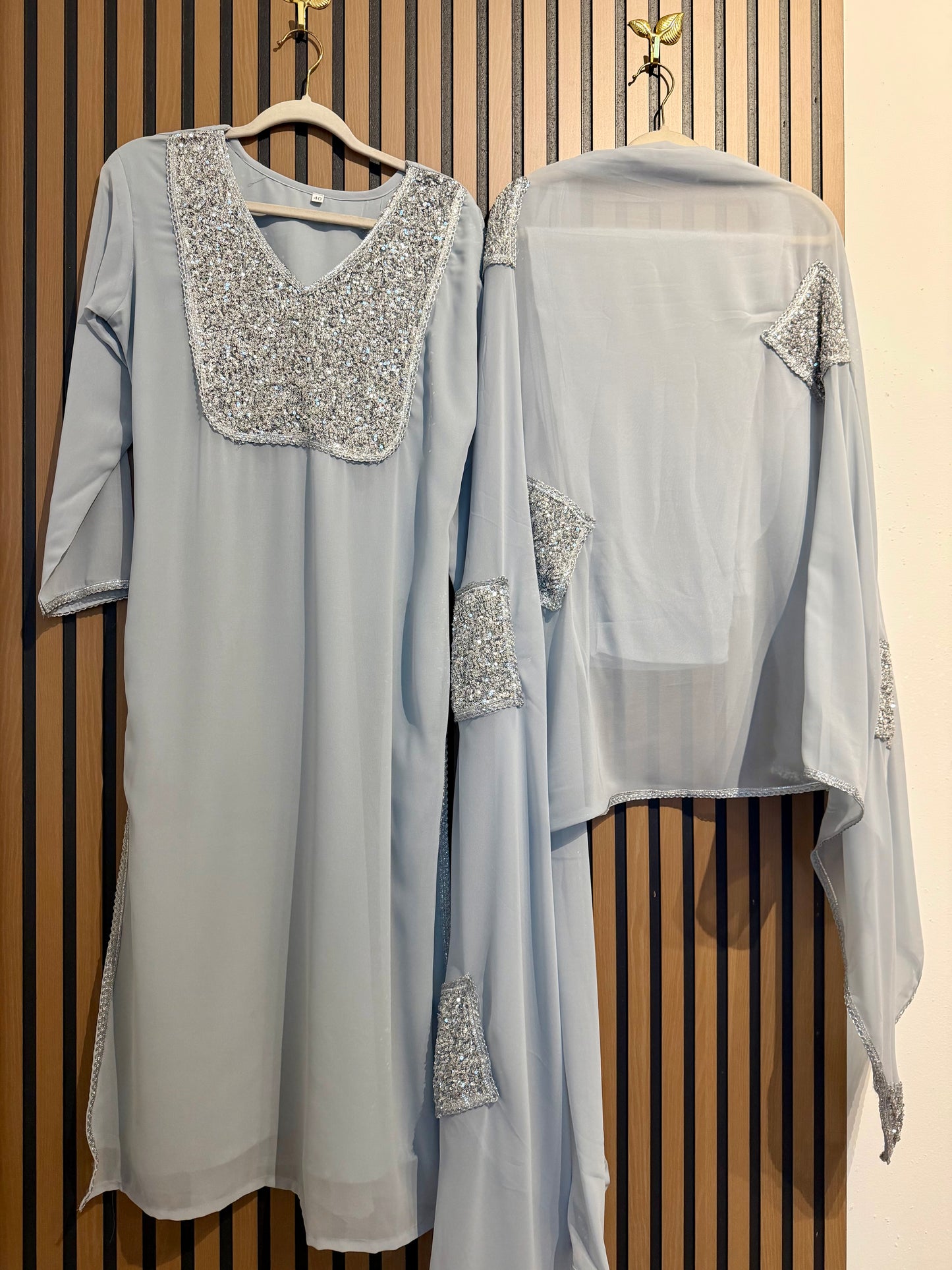 Viscose Georgette Sequence Suit