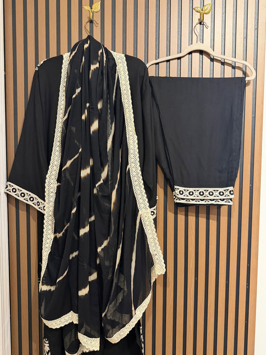 RAYON EMBROIDERY THREE PIECE