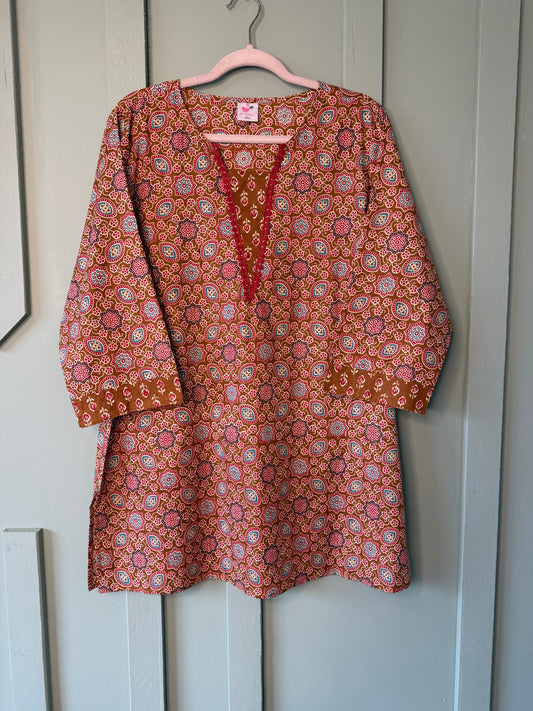 PURE COTTON SHORT KURTI