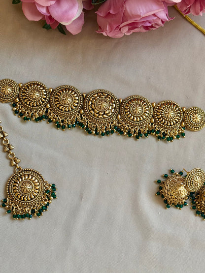 Antique Gold Plated Choker