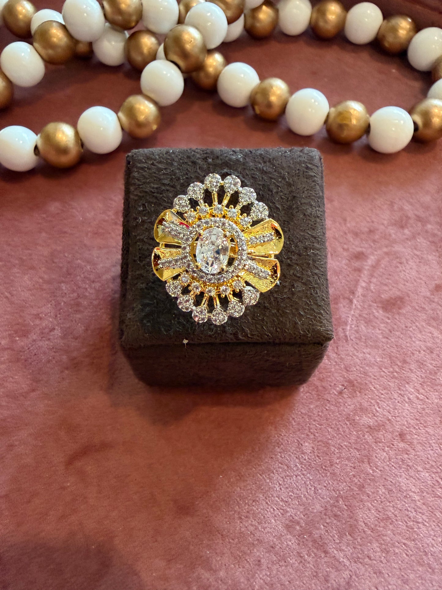 GOLD PLATED RING
