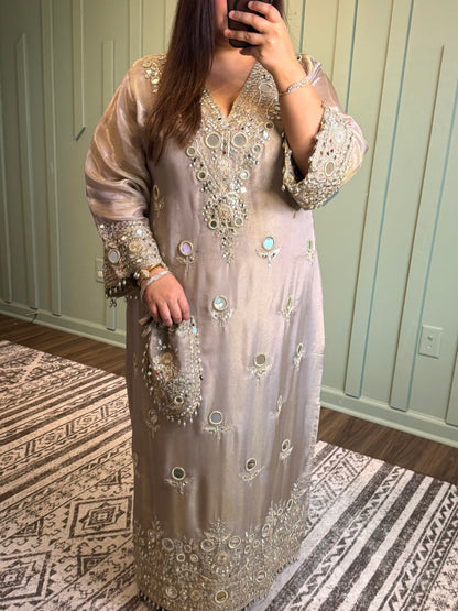 Mirror Gotta Shimmer Long Phiran Three Piece