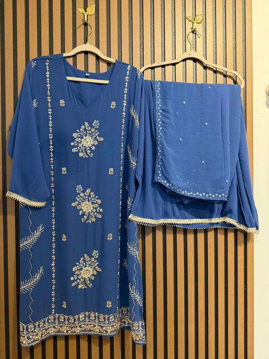 Viscose Georgette Zari Sharara