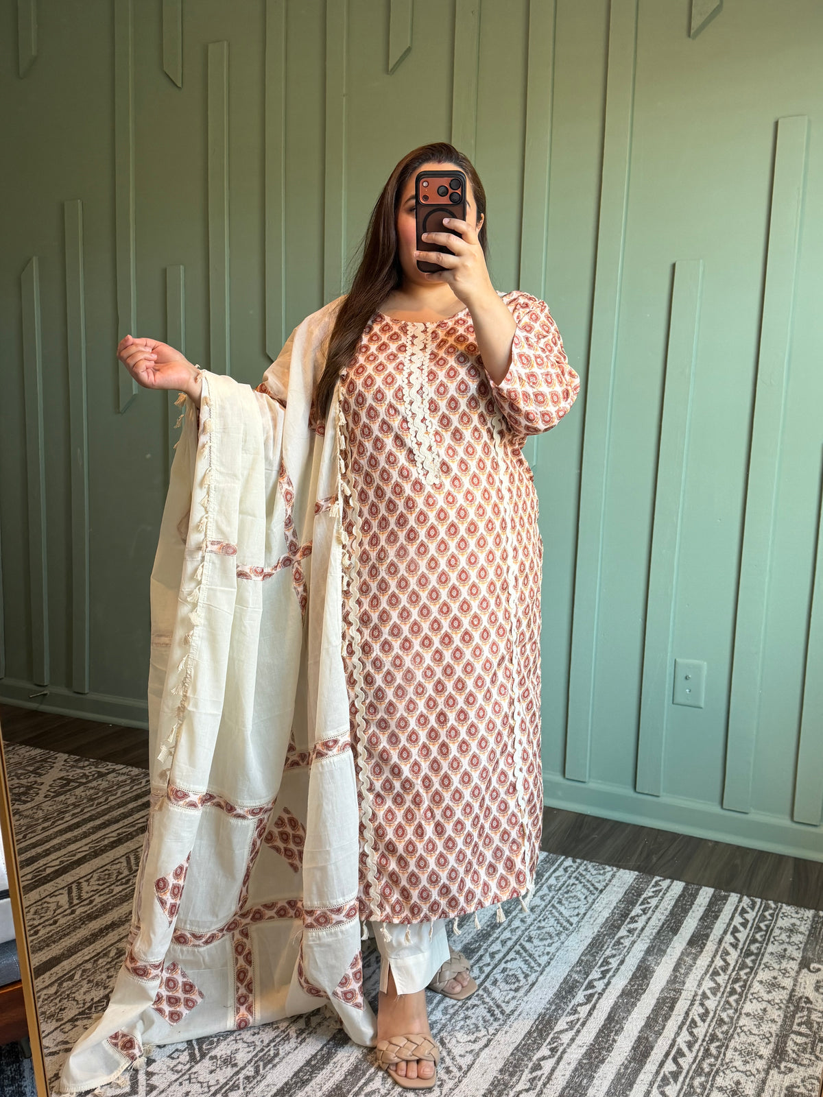 Linen Cotton Three Piece