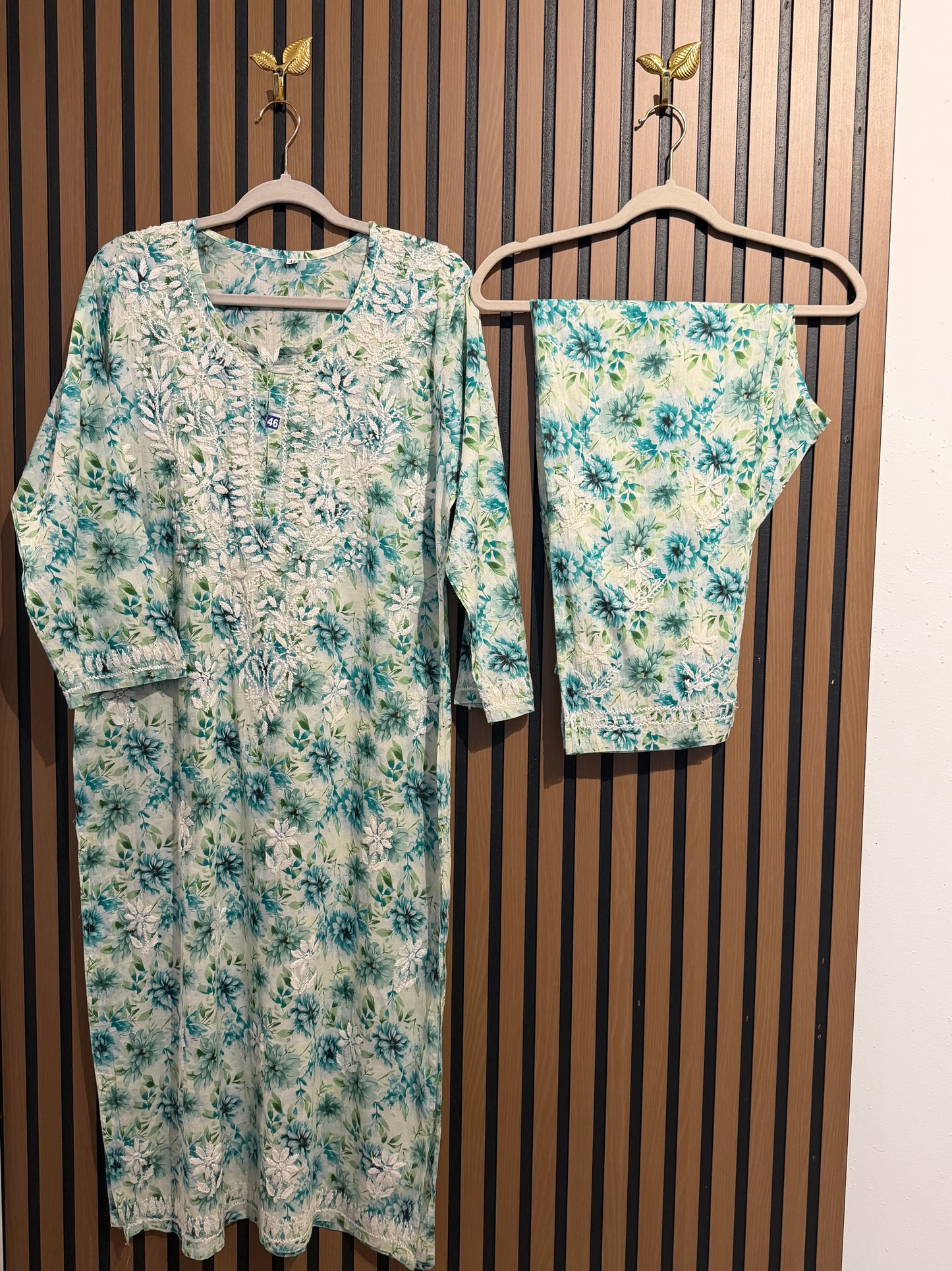 PRINT CHIKANKARI SET