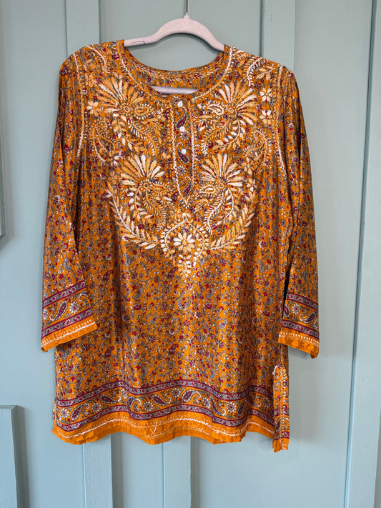 PURE CHIFFON CHINON SHORT KURTI