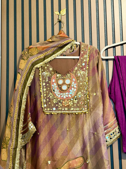 Naina Shimmer Suit