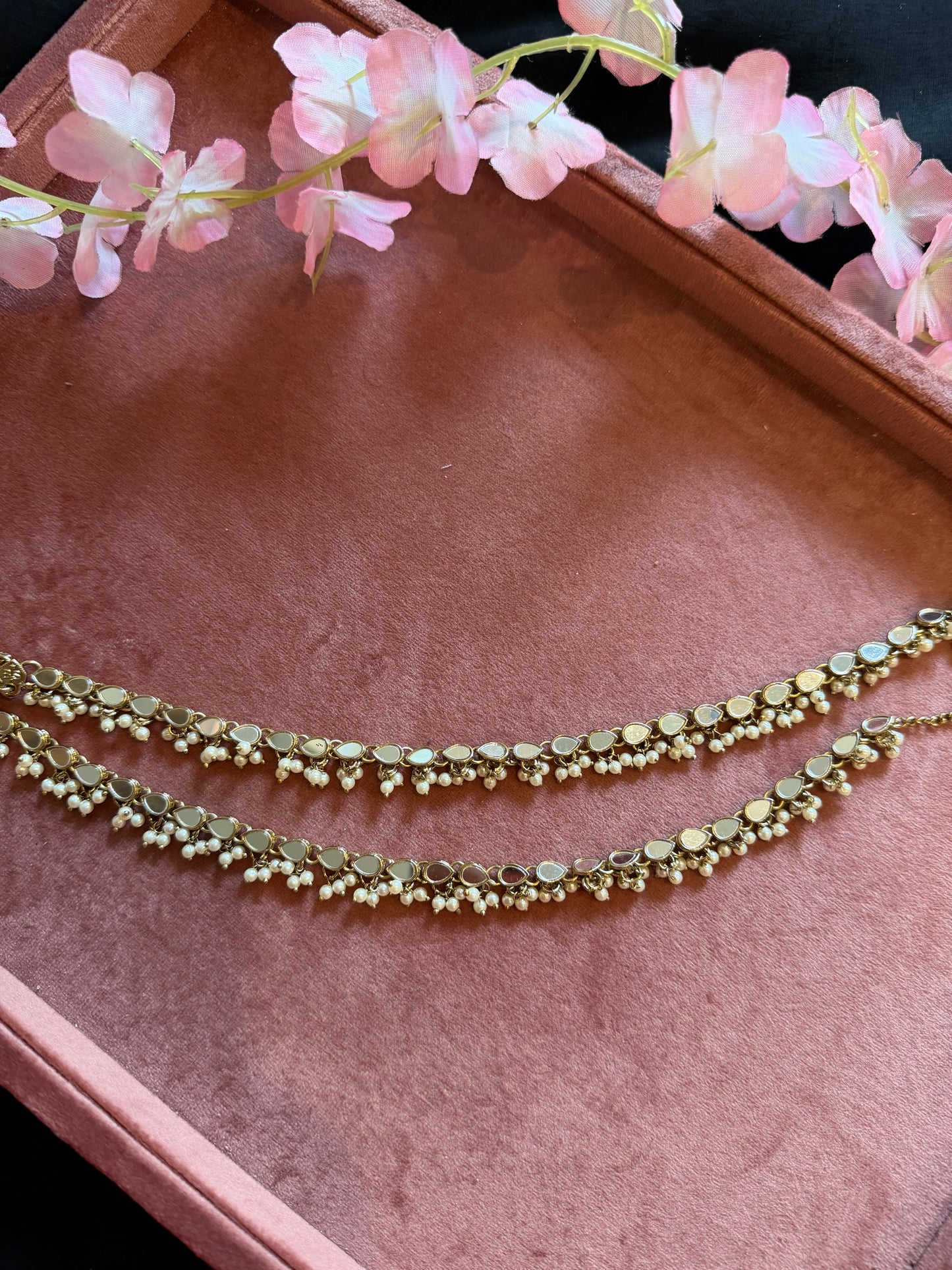 MIRROR PEARL ANKLET