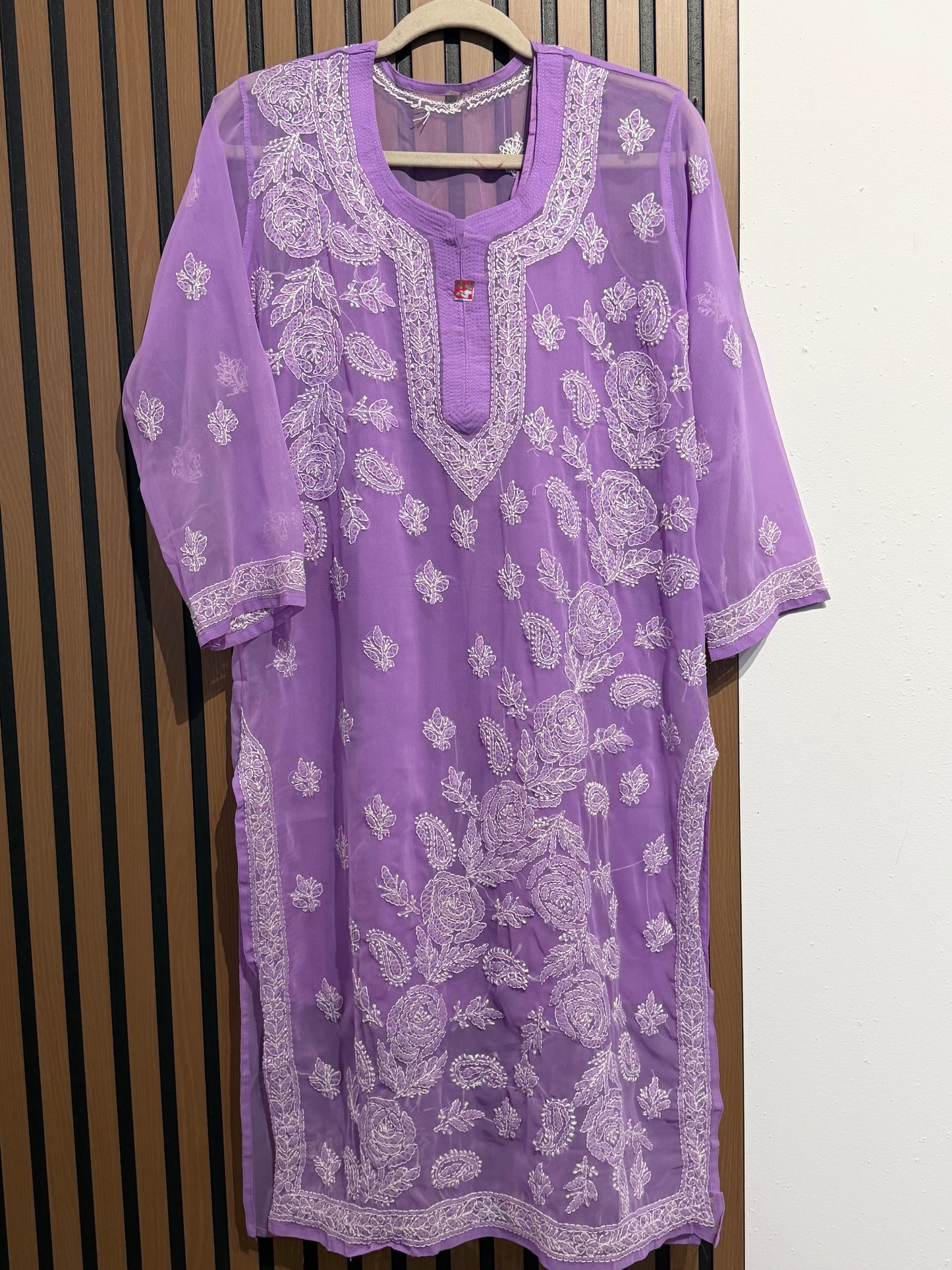 GEORGETTE CHIKANKARI KURTI