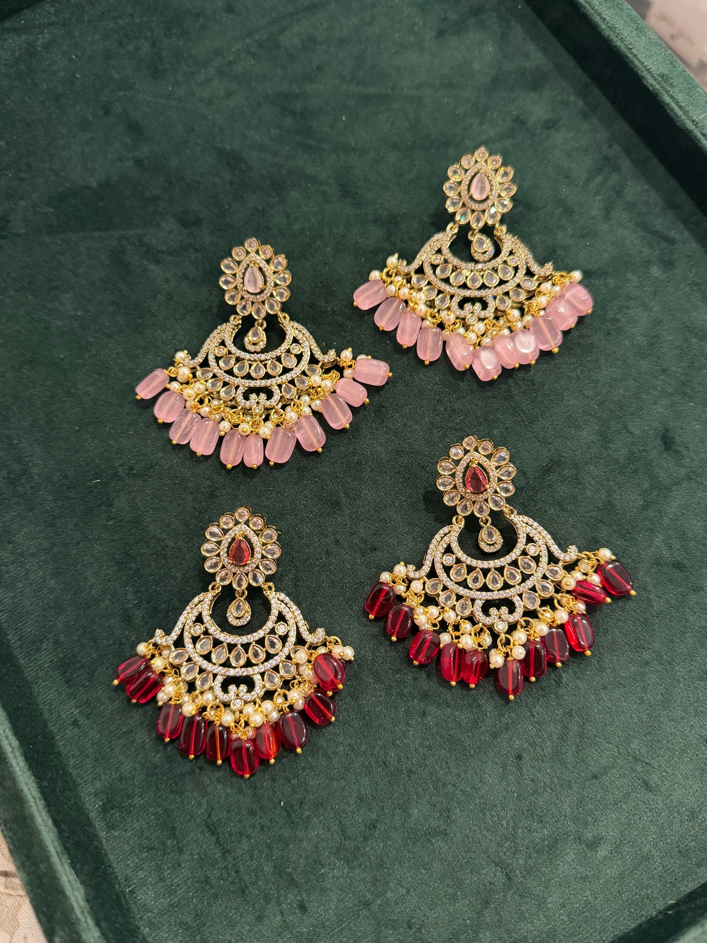 MOISSANITE CHANDBALI EARINGS