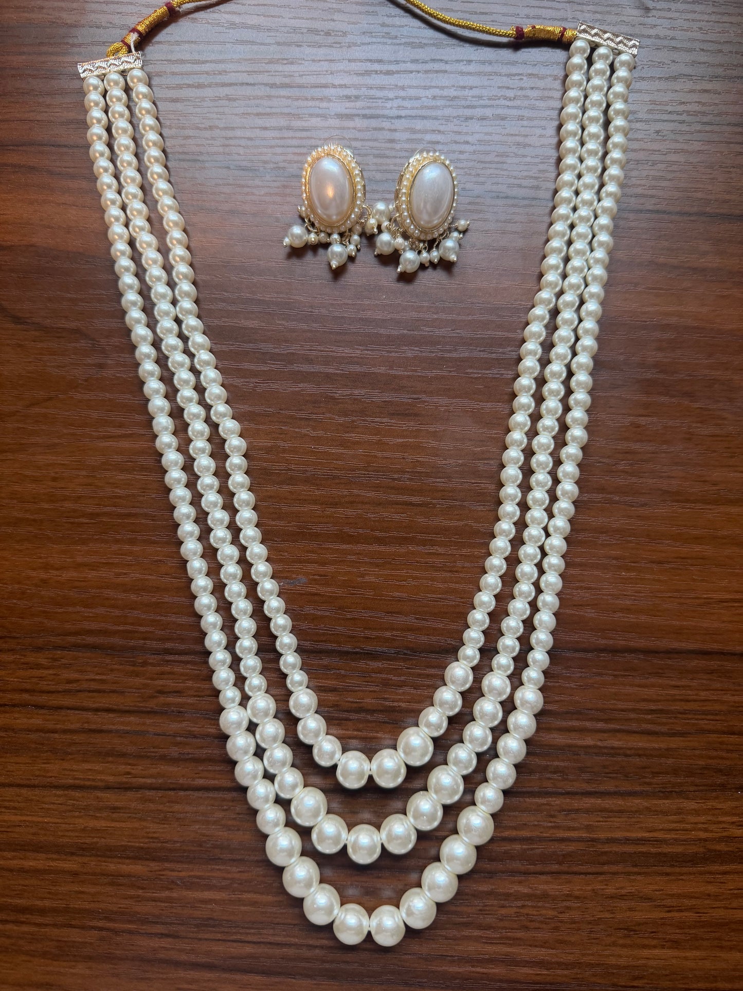 Pearl Long Layered Necklace
