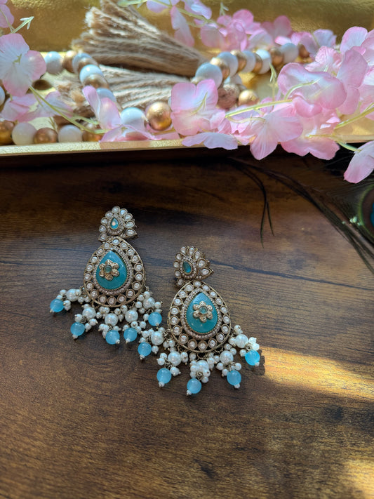 Polki Kundan Earrings