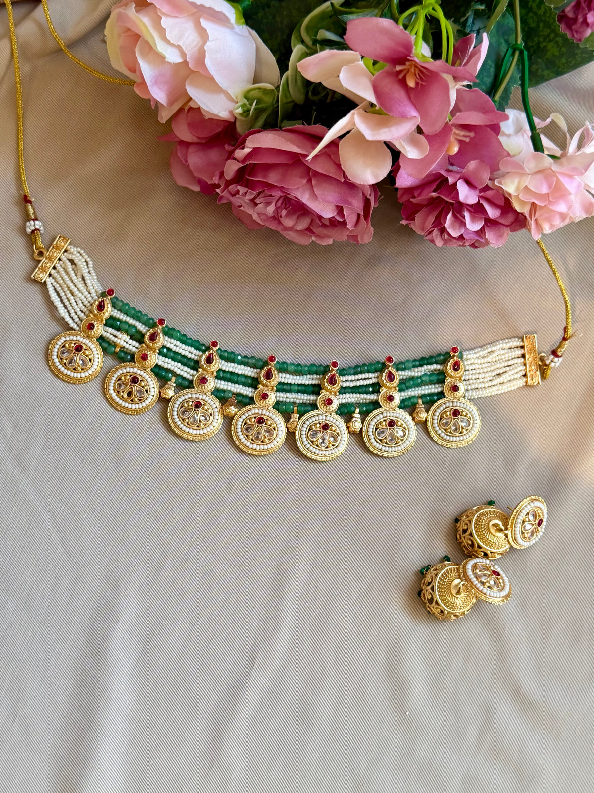Kundan Set with Jhumki