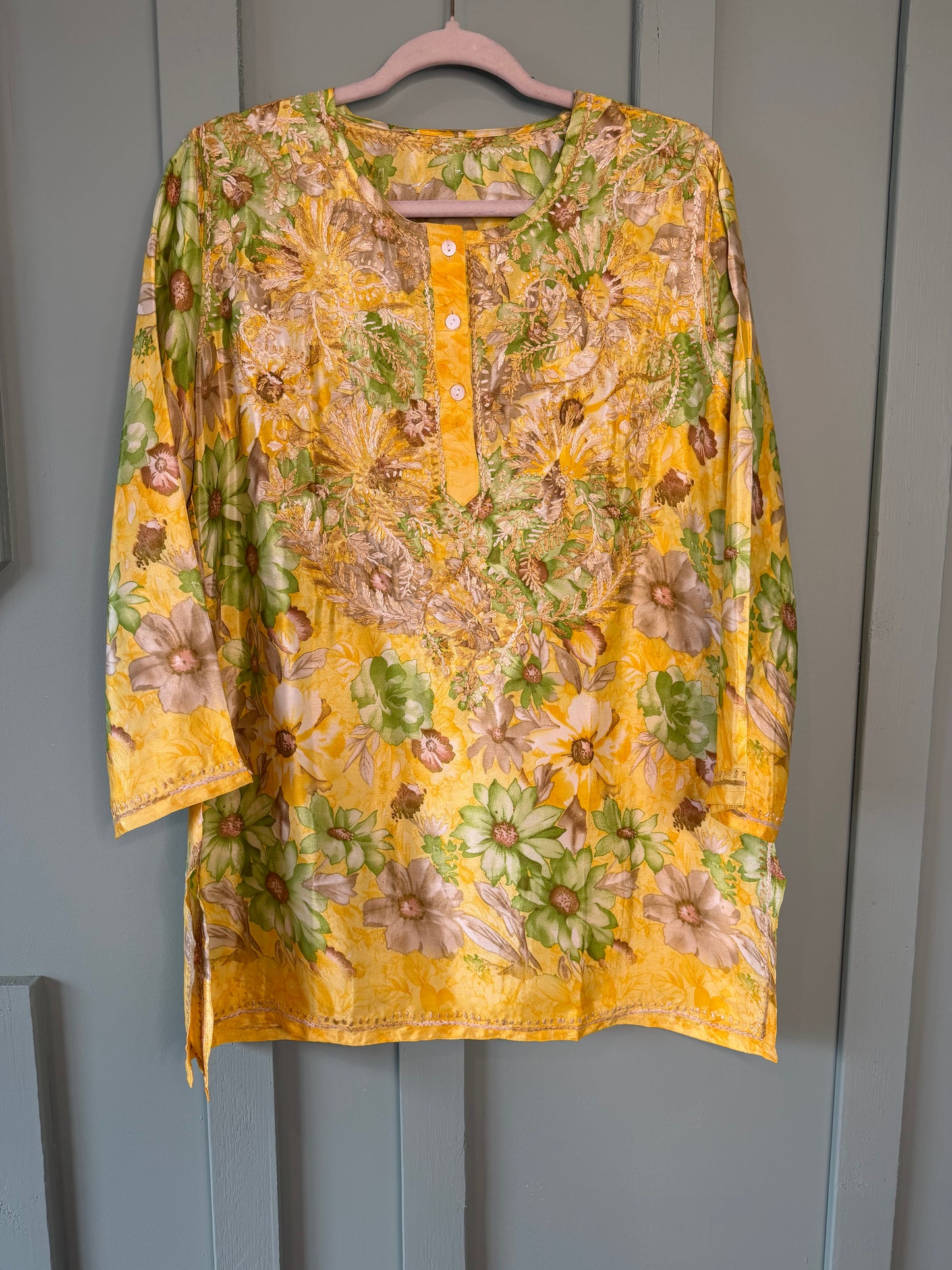 PURE CHIFFON CHINON SHORT KURTI