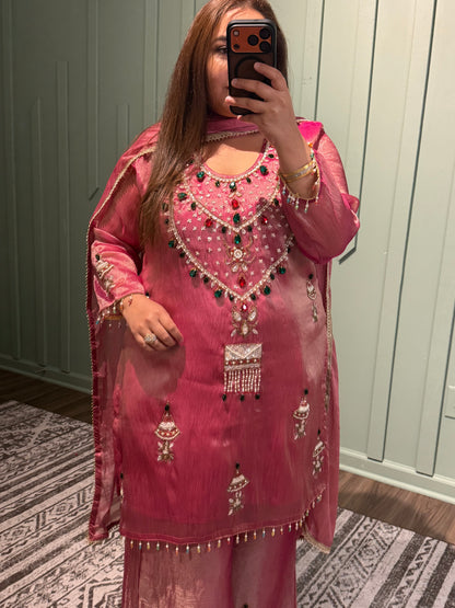 Jewels Three Piece Shimmer Silk
