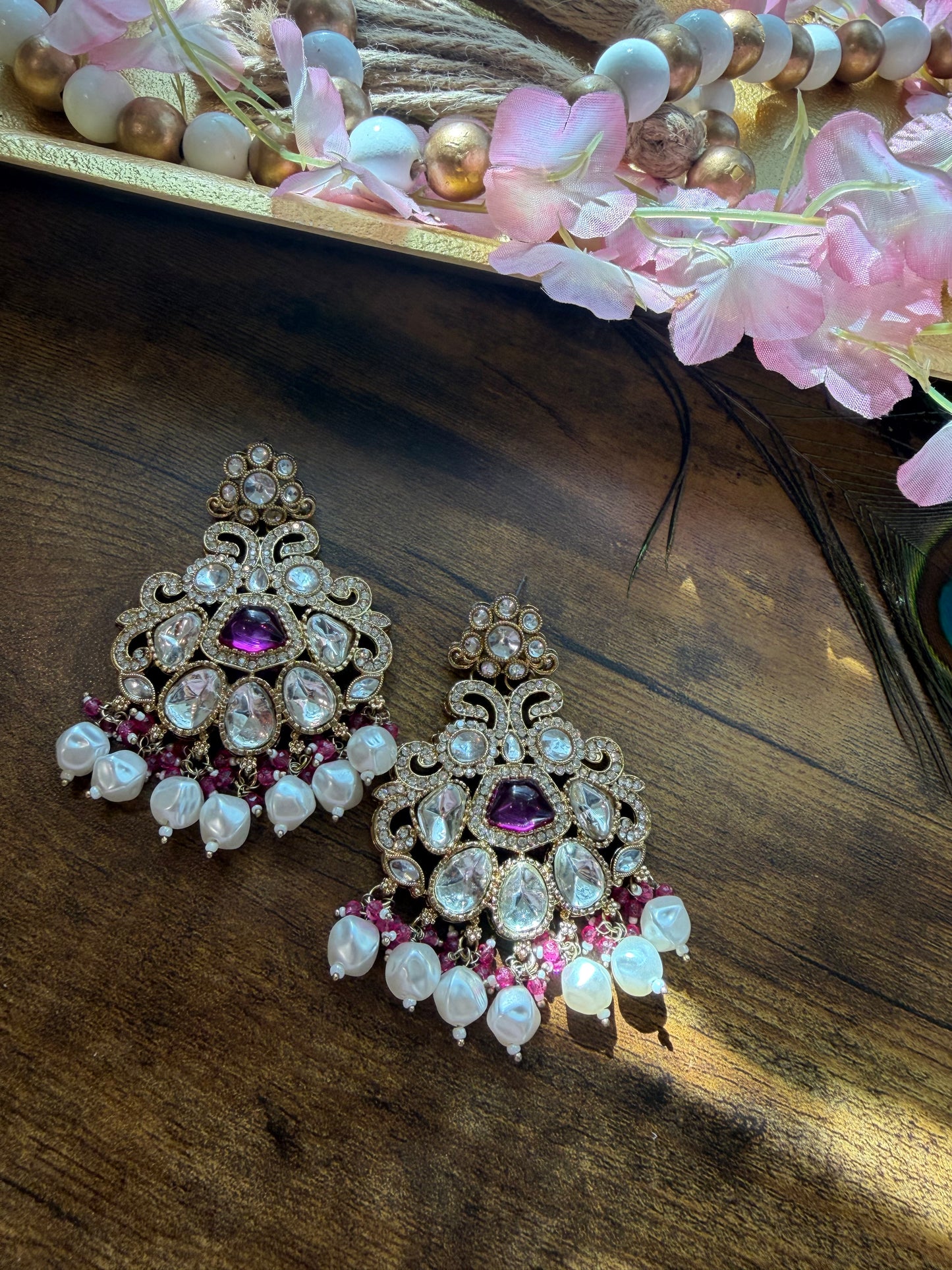 Kundan Polki Earrings