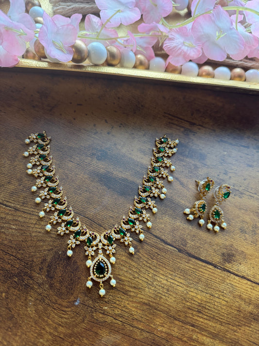 CZ Pearl Set
