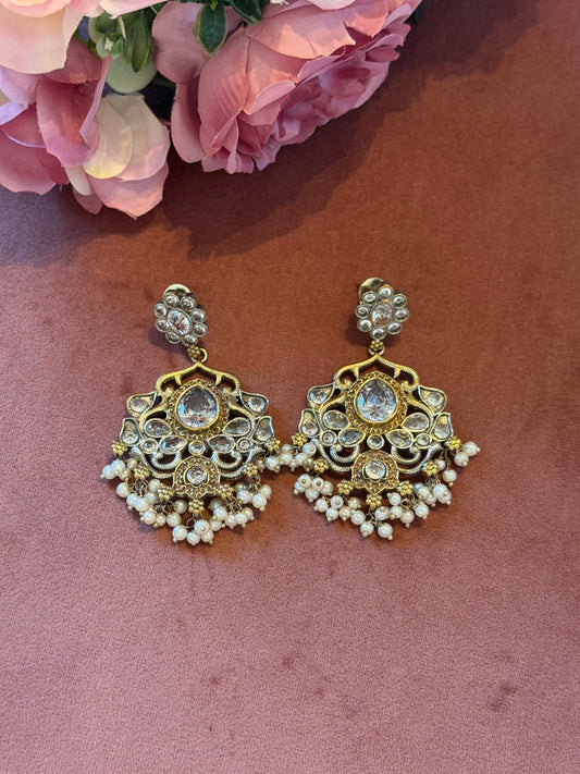 Pachi German Silver Dual Tone Earrings