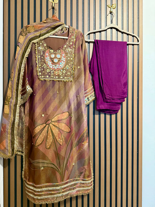 Naina Shimmer Suit