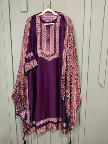 Ajrak Gajji Silk