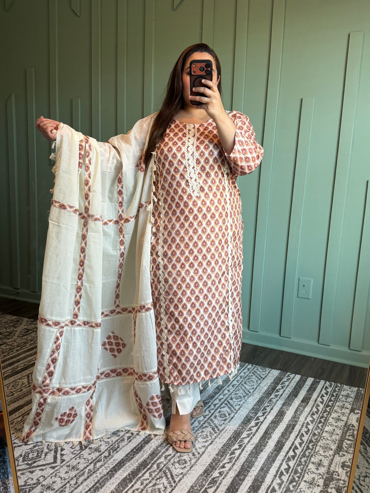 Linen Cotton Three Piece