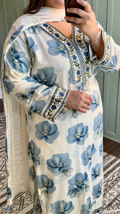 PURE VISCOSE RAYON THREE PIECE