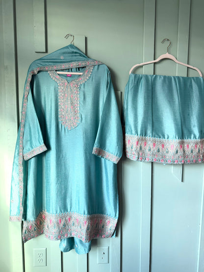 RAW SILK SHARARA